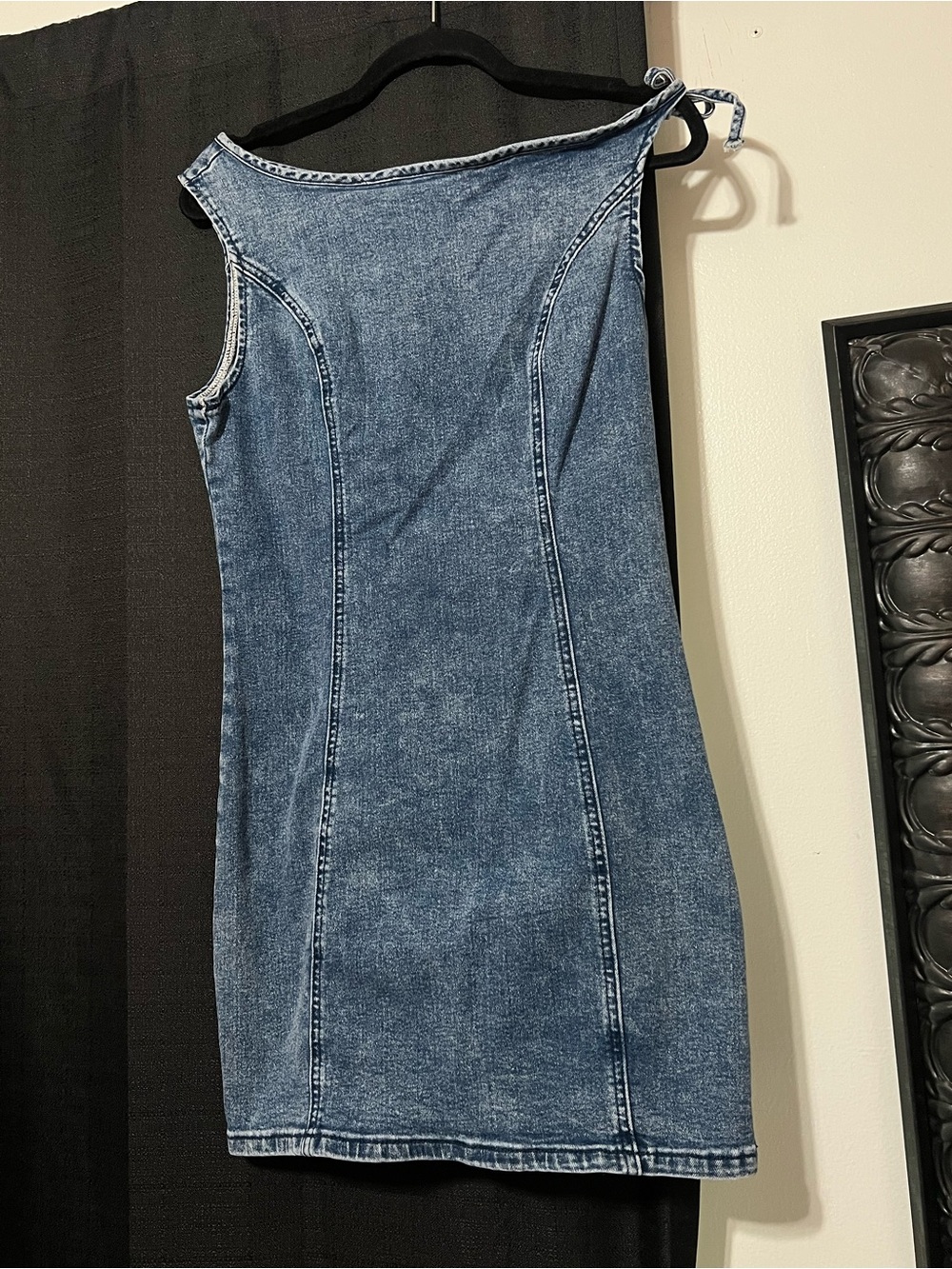 Blue Denim Bodycon Dress - Picture 1 of 2
